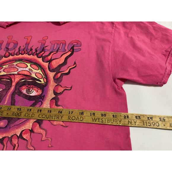 Sublime Women’s T-Shirt – Size Small, Pink Official Sun Tee Long Beach - Picture 3 of 8